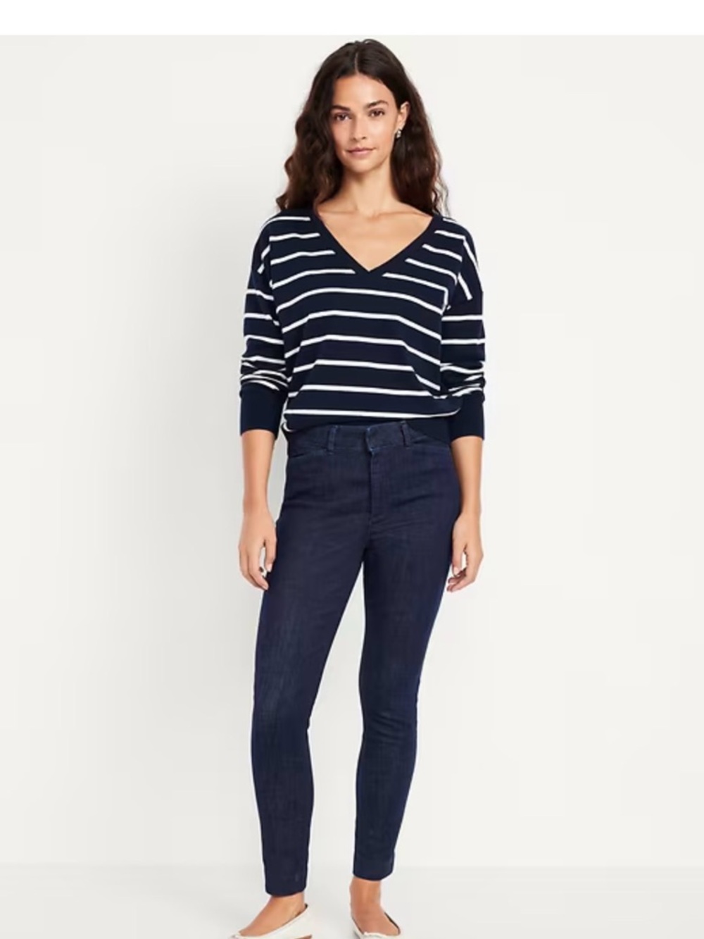 Women’s Old Navy‎ Pixie Skinny Slim High-Rise Pants - Denim size 8 - Picture 4 of 10